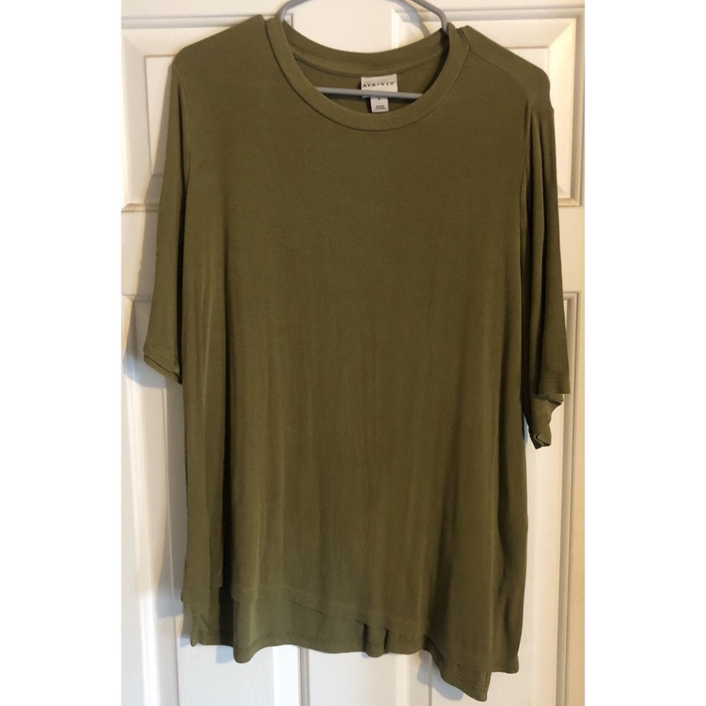 Ava & Viv Olive Comfy Top Size X